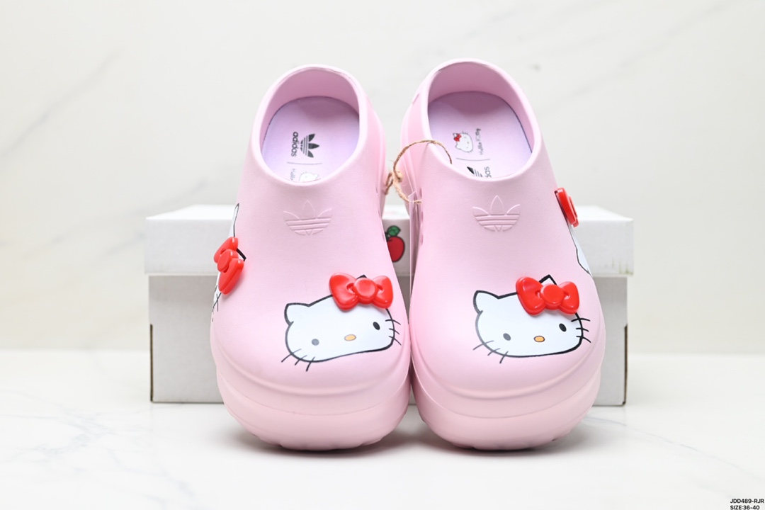 Adid originals AdiFOM Stan Smith Mule W 厚底穆勒厨师半拖洞洞鞋沙滩凉鞋夏  lE9217