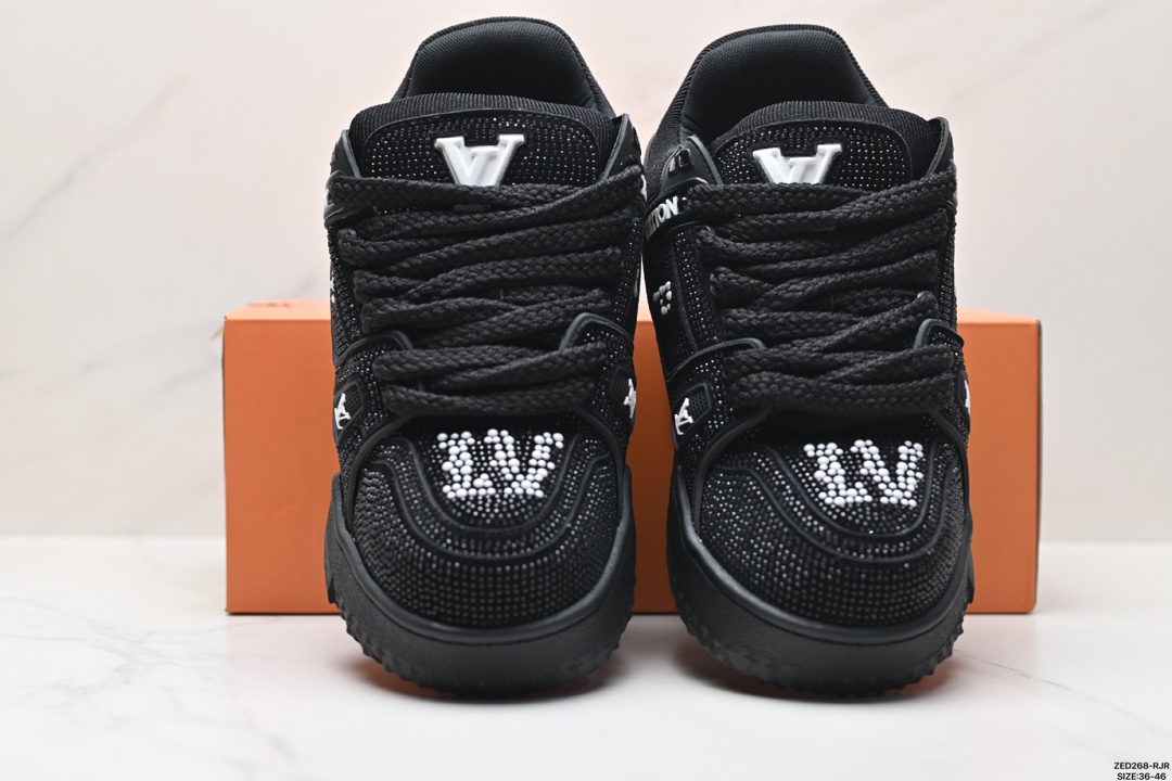 LV路易威登Louis Vuitton Trainer Maxi Low Sneaker 面包版百搭篮球板鞋