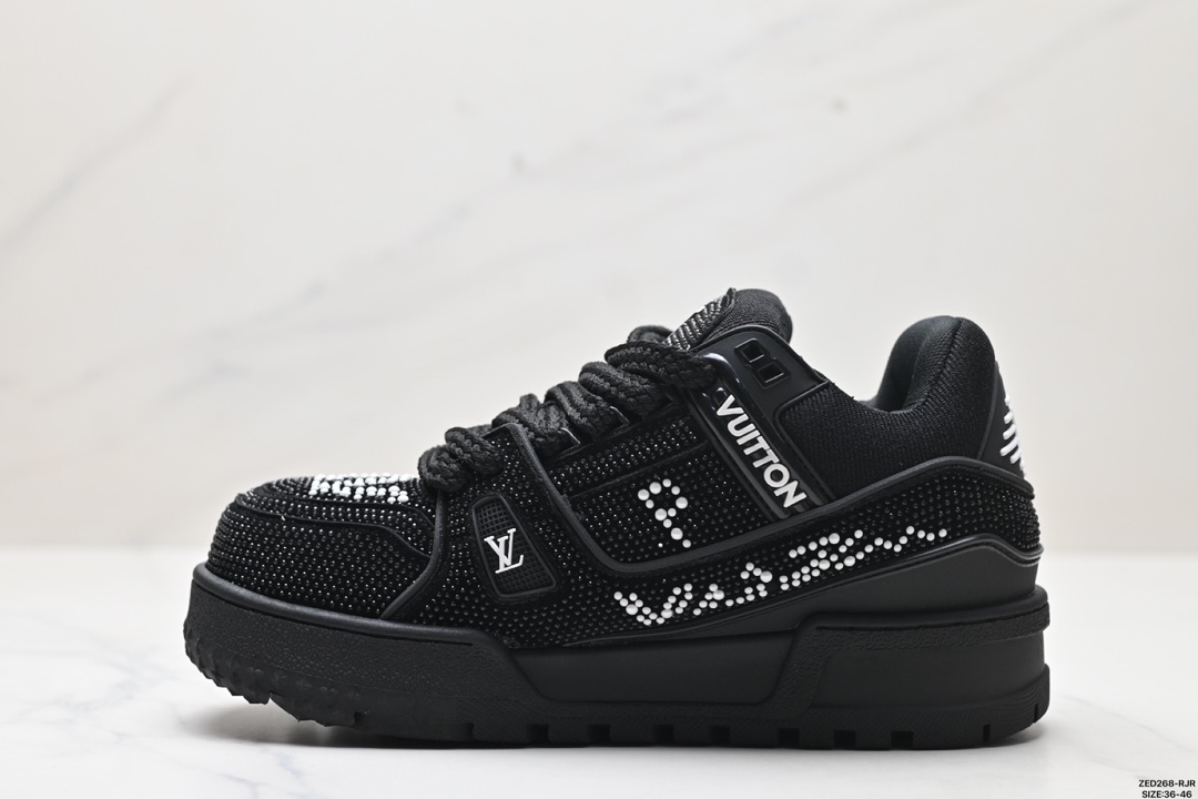 LV路易威登Louis Vuitton Trainer Maxi Low Sneaker 面包版百搭篮球板鞋