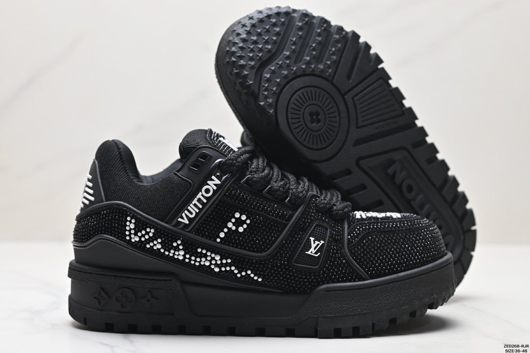 LV路易威登Louis Vuitton Trainer Maxi Low Sneaker 面包版百搭篮球板鞋