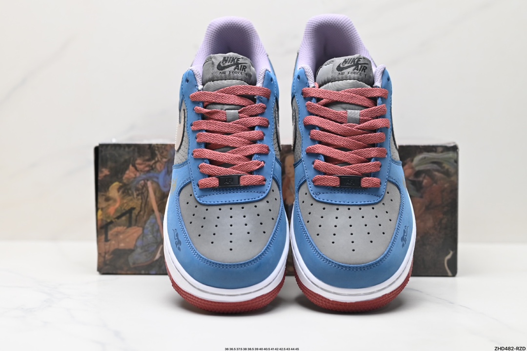 Nike Air Force 1 Low 黑神话悟空 祥云龙纹 复古潮流男女球鞋定制  AF2434-109