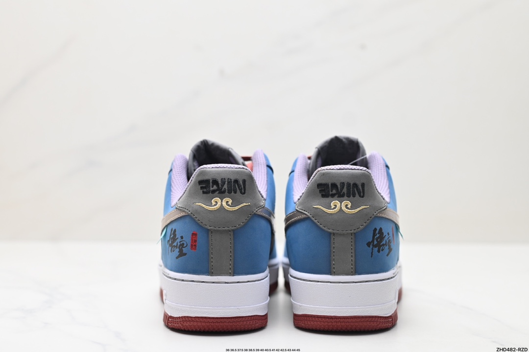 Nike Air Force 1 Low 黑神话悟空 祥云龙纹 复古潮流男女球鞋定制  AF2434-109