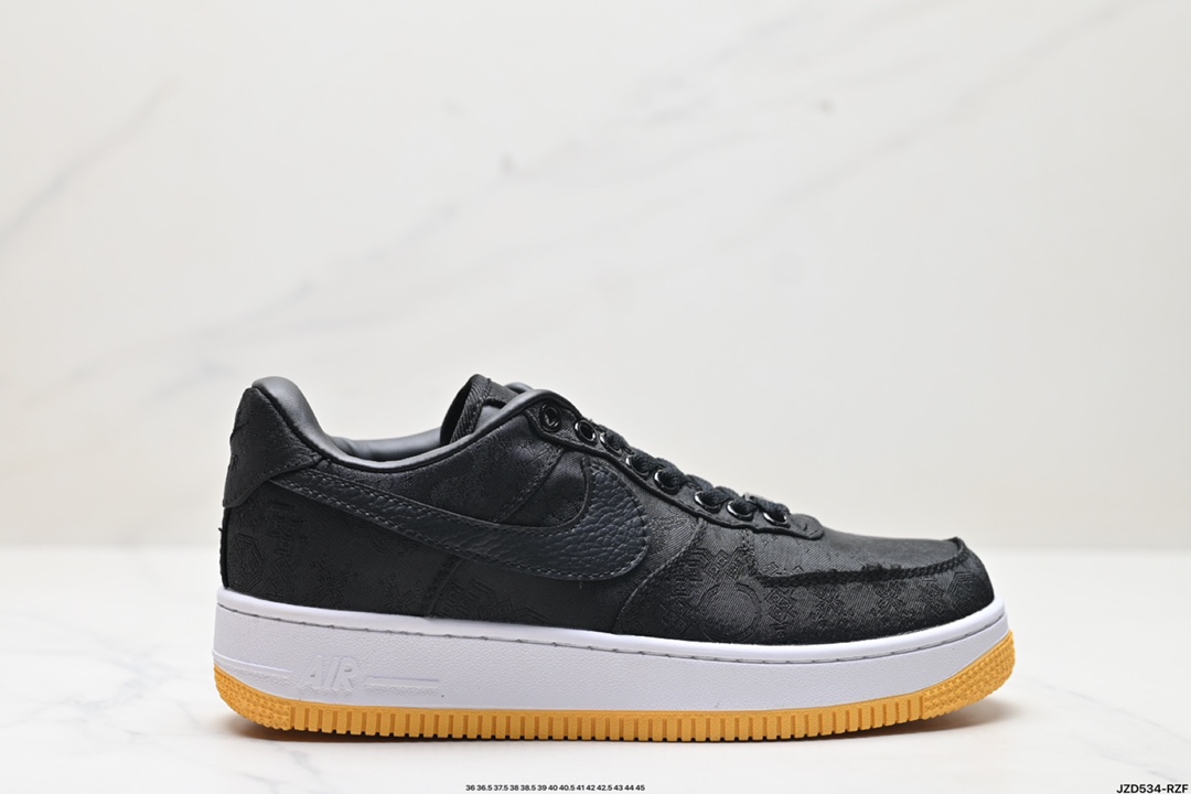 Vendi un designer di lusso online
 Air Jordan Force 1 Scarpe Air Jordan Nero Ricamo Uomini Gomma Seta Top bassi