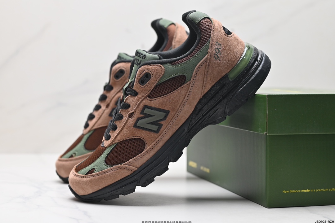 New Balance新百伦NB Made in USA MR993系列美产血统经典复古休闲运动百搭老爹跑步鞋  MR993GL