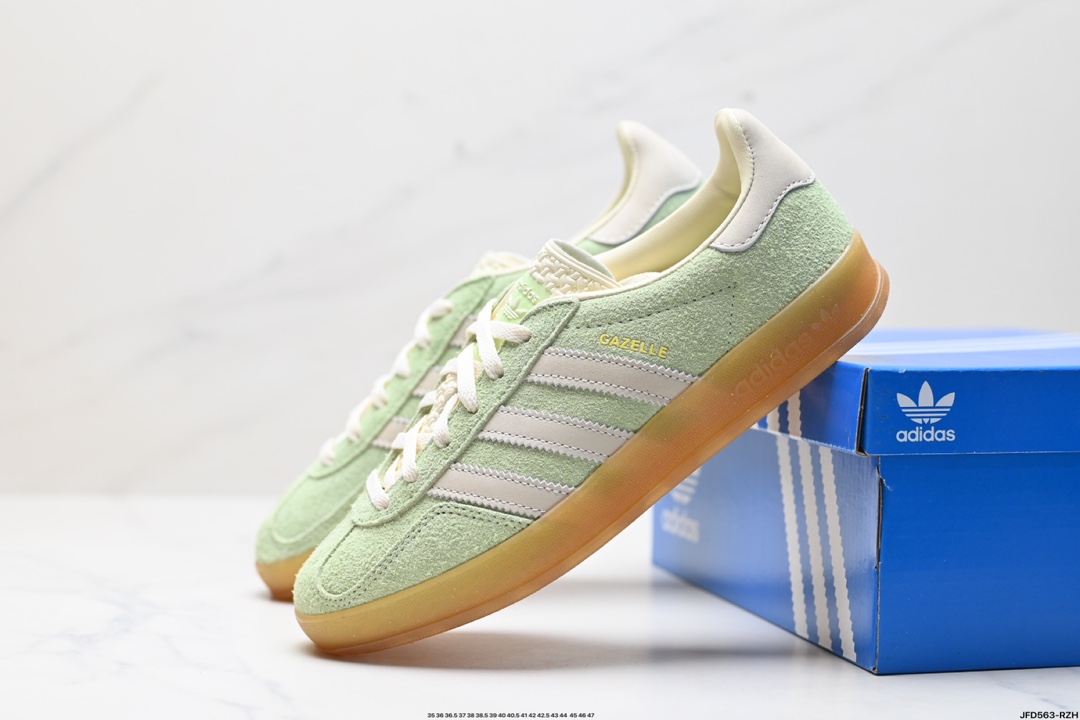 adid Originals Gazelle INdoor 三叶草休闲防滑耐磨低帮板鞋  IE2948