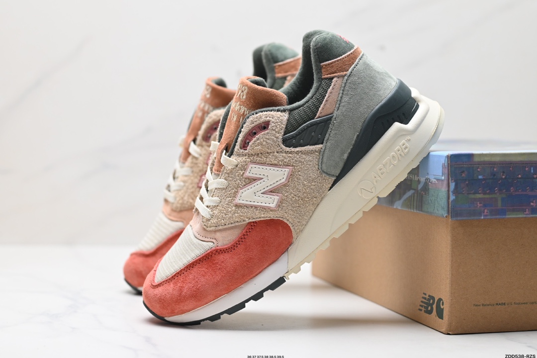 New Balance 新百伦 M998ENE高端美产系列 复古休闲慢跑鞋   W998GY