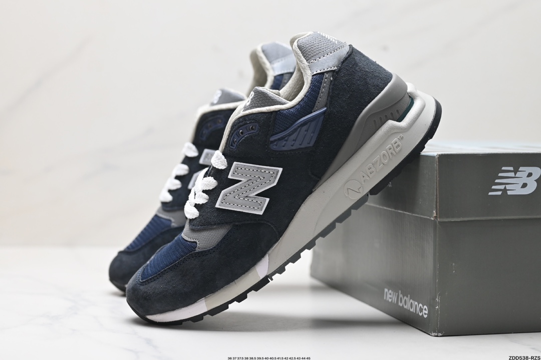 New Balance 新百伦 M998ENE高端美产系列 复古休闲慢跑鞋   W998GY