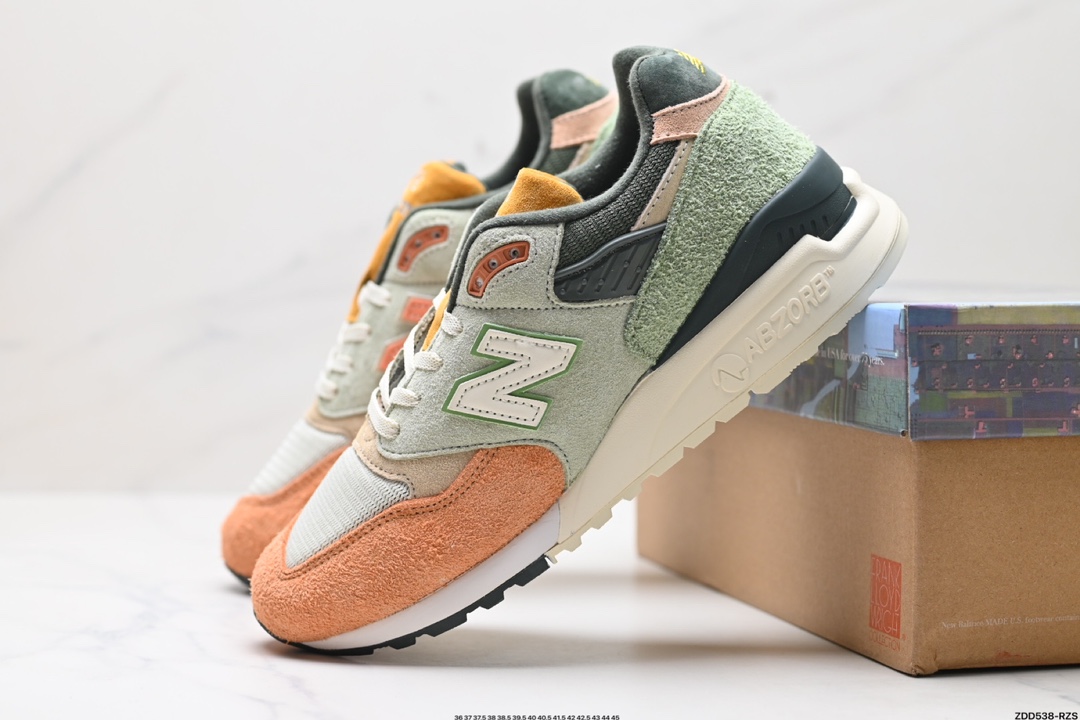 New Balance 新百伦 M998ENE高端美产系列 复古休闲慢跑鞋   W998GY