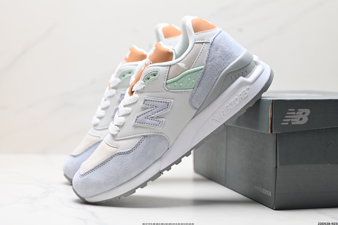 New Balance 新百伦 M998ENE高端美产系列 复古休闲慢跑鞋   W998GY