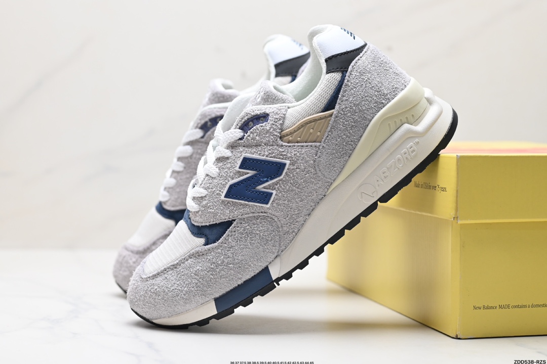 New Balance 新百伦 M998ENE高端美产系列 复古休闲慢跑鞋   W998GY