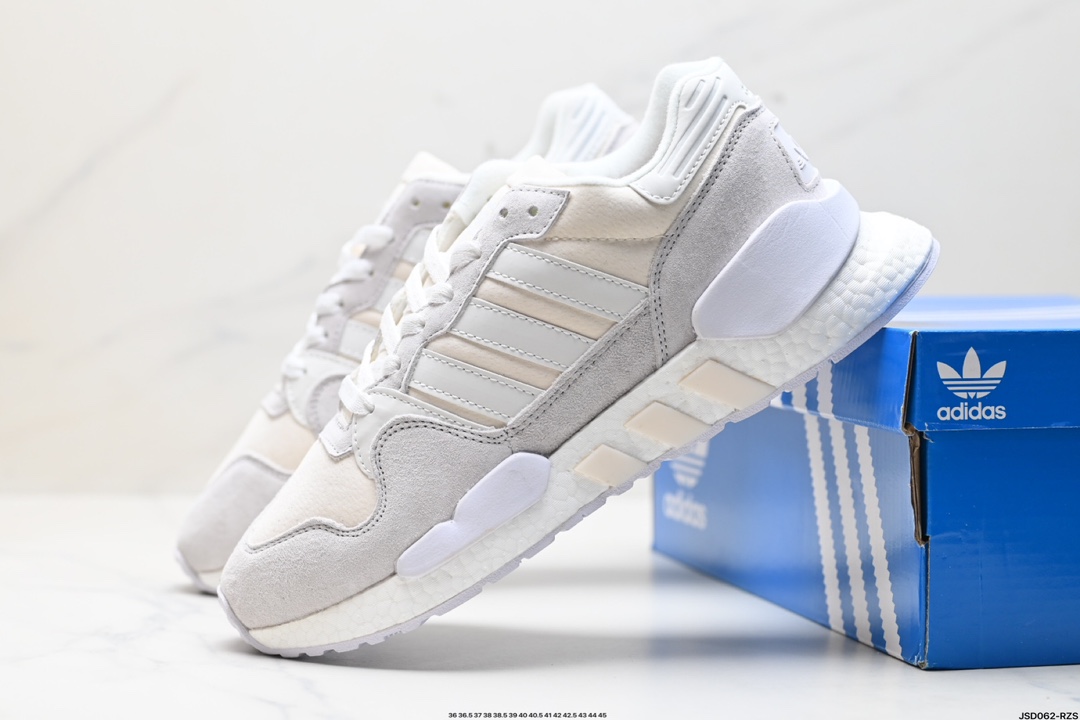 Adid Originals ZX 930 Never Made Pack Triple White 网布织物皮革绒面革生活休闲鞋  G27503