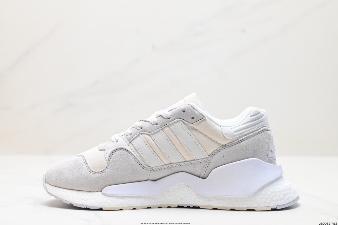 Adid Originals ZX 930 Never Made Pack Triple White 网布织物皮革绒面革生活休闲鞋  G27503