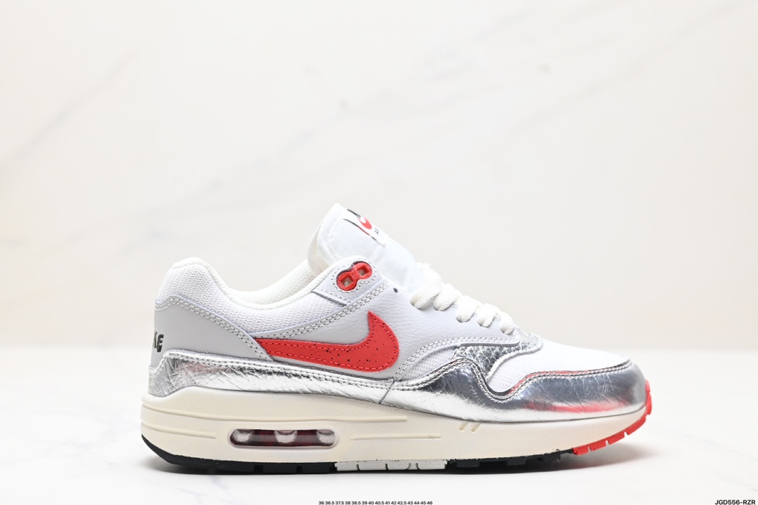 Nike Air Max 1 耐克气垫 缓震 耐磨运动鞋 鞋身材质均选择皮革  HF7746-100