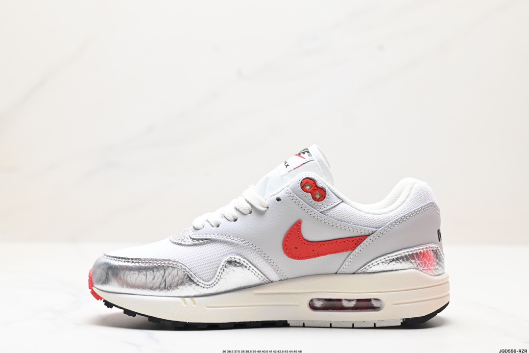 Nike Air Max 1 耐克气垫 缓震 耐磨运动鞋 鞋身材质均选择皮革  HF7746-100