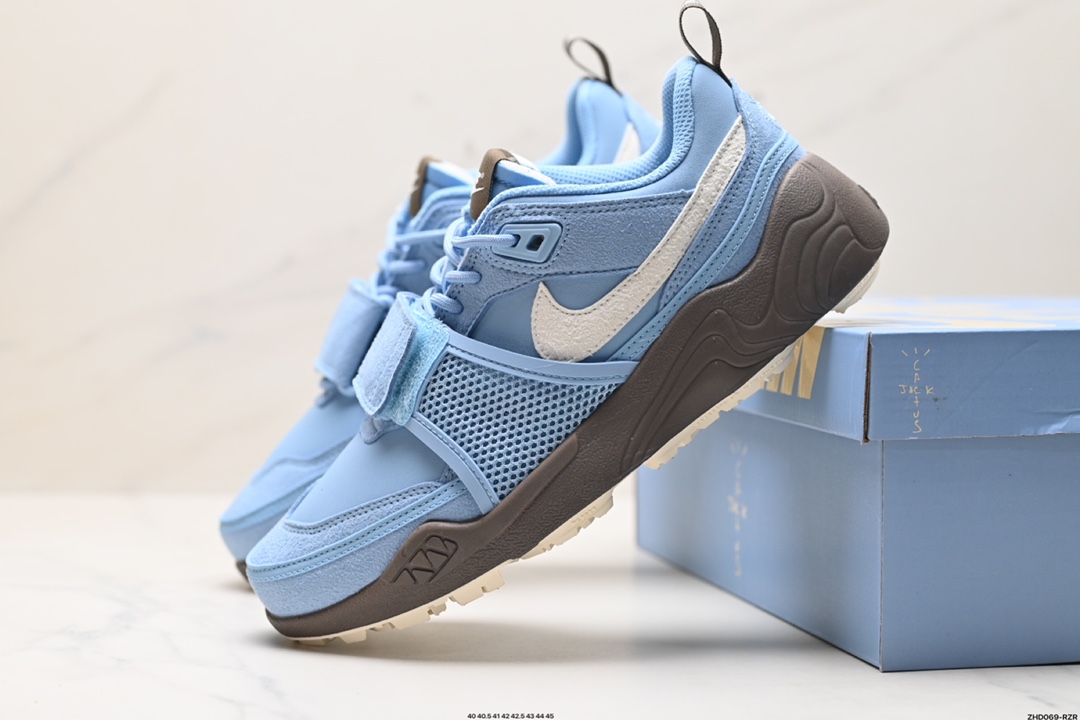 Nike Zoom Field Jaxx Travis scott x Nike shark-a-don “sail” 舒适潮流防滑耐磨 生活休闲鞋  HQ3072-400