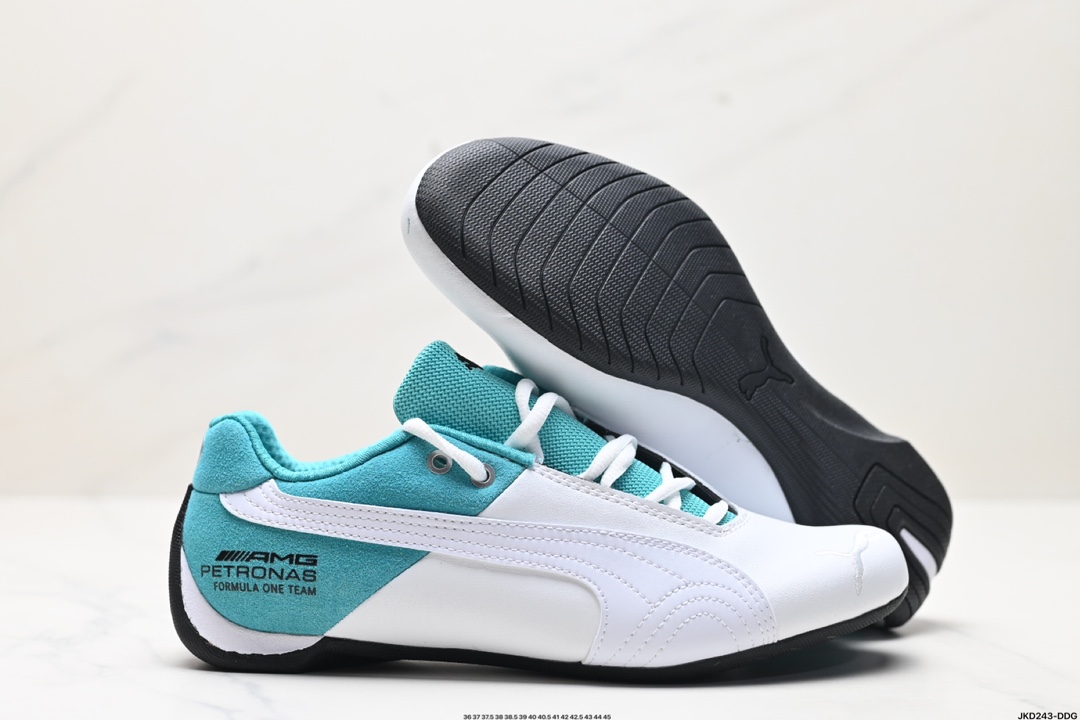 SPARCO × PUMA Future 皮革牛皮织物 圆头系带 耐磨低帮 生活休闲鞋 307891-01