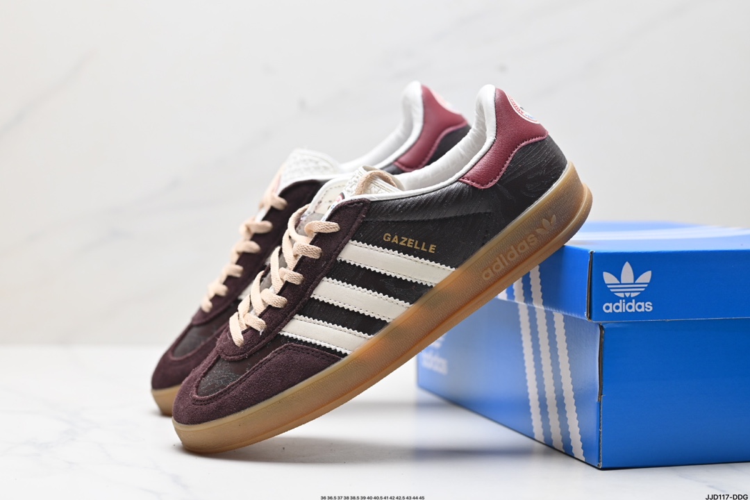 adidas Originals Gazelle INdoor 三叶草休闲防滑耐磨低帮板鞋 JP5691