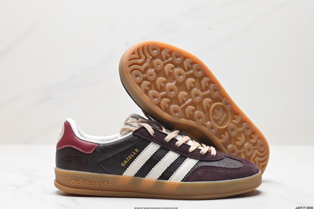 adidas Originals Gazelle INdoor 三叶草休闲防滑耐磨低帮板鞋 JP5691