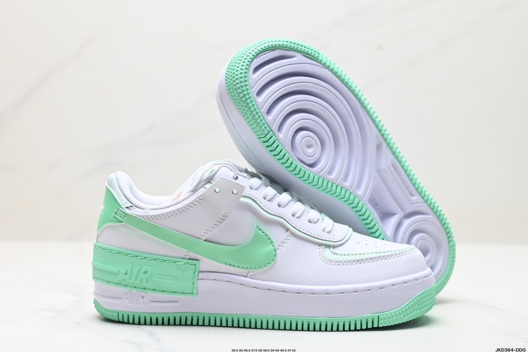 耐克NIKE WMNS Air Force 1 Shadow全新少女系解构主义设计 FZ3773-100