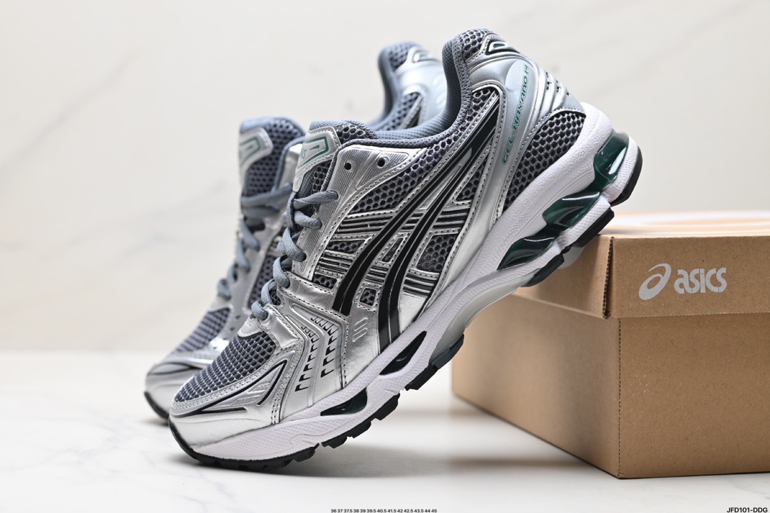 Asics Gel-Kayano 14 版本 银灰绿 亚瑟士运动休闲透气专业跑鞋 1203A537-020