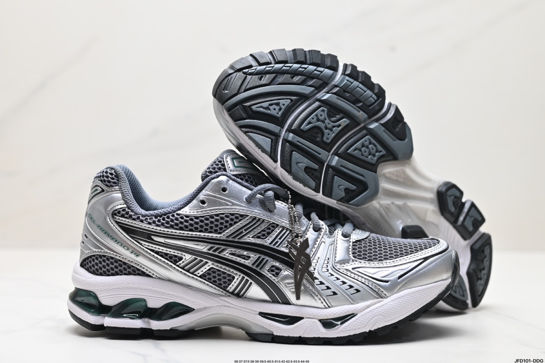 Asics Gel-Kayano 14 版本 银灰绿 亚瑟士运动休闲透气专业跑鞋 1203A537-020