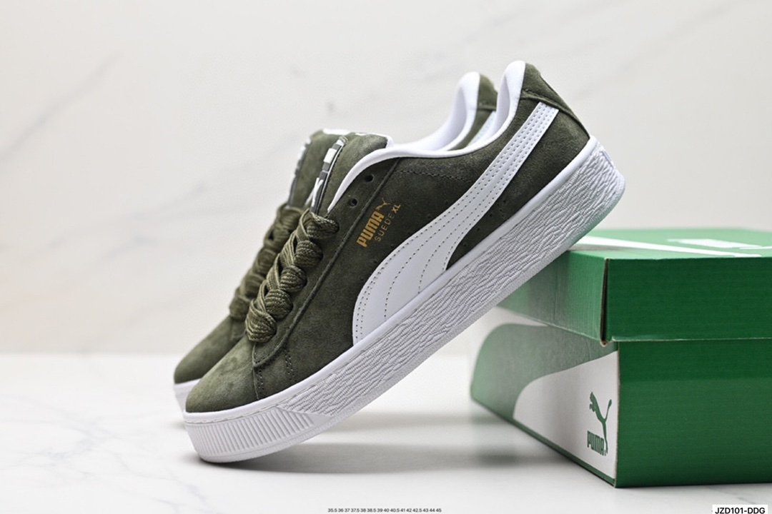 Puma Suede XL复古单品 彪马 防滑耐磨低帮德训板鞋 395777-01