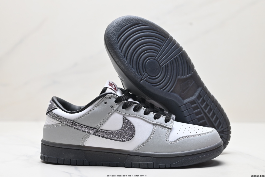 耐克NIKE DUNK LOW 扣篮系列 解构抽绳复古低帮休闲运动滑板板鞋 HQ3462-191