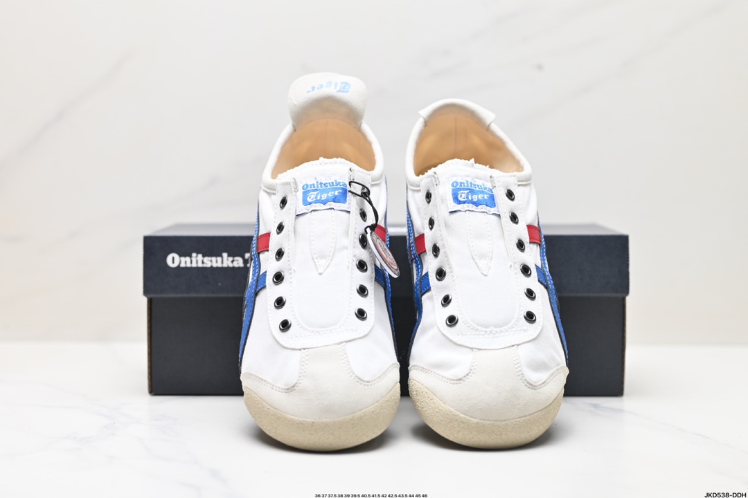 Onitsuka Tiger鬼冢虎 Mexico 66 Slip-on 一脚蹬低帮夏季透气运动休闲鞋 1183A360-121