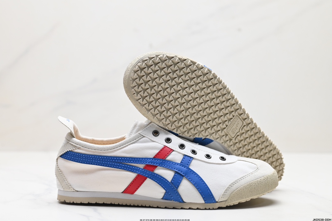 Onitsuka Tiger鬼冢虎 Mexico 66 Slip-on 一脚蹬低帮夏季透气运动休闲鞋 1183A360-121