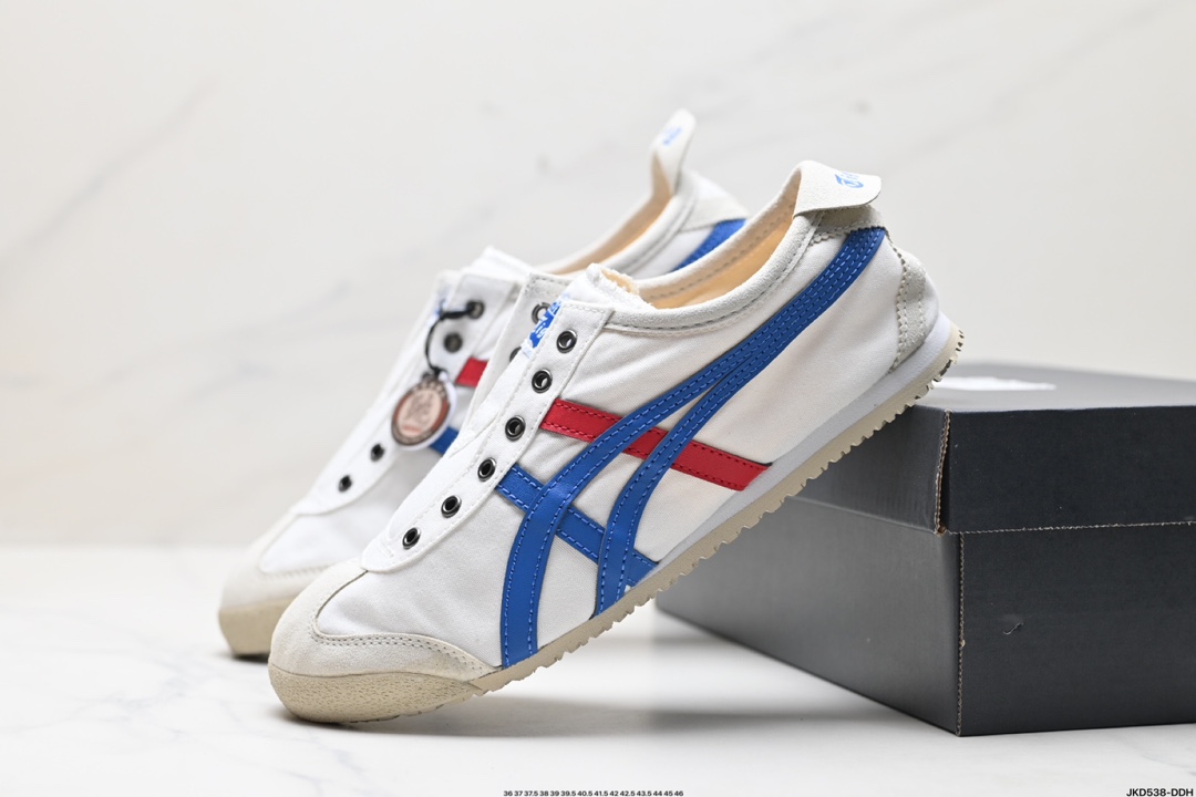 Onitsuka Tiger鬼冢虎 Mexico 66 Slip-on 一脚蹬低帮夏季透气运动休闲鞋 1183A360-121