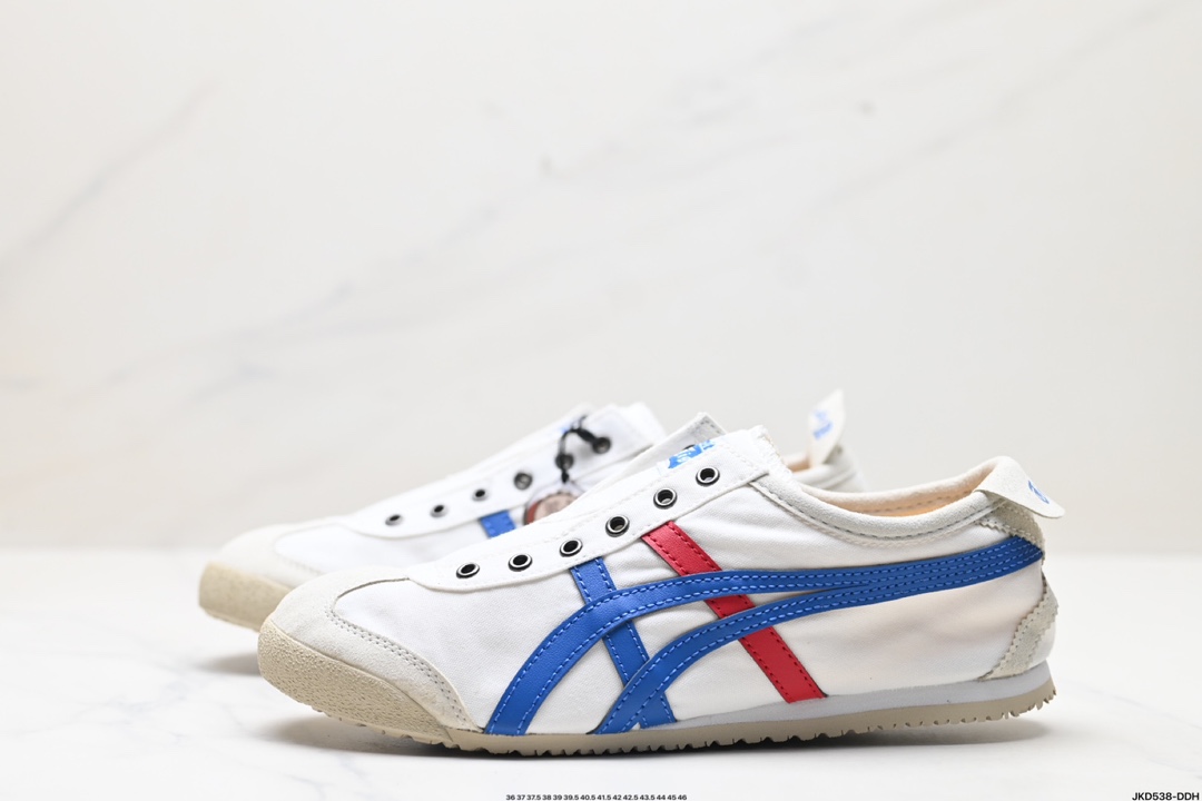 Onitsuka Tiger鬼冢虎 Mexico 66 Slip-on 一脚蹬低帮夏季透气运动休闲鞋 1183A360-121