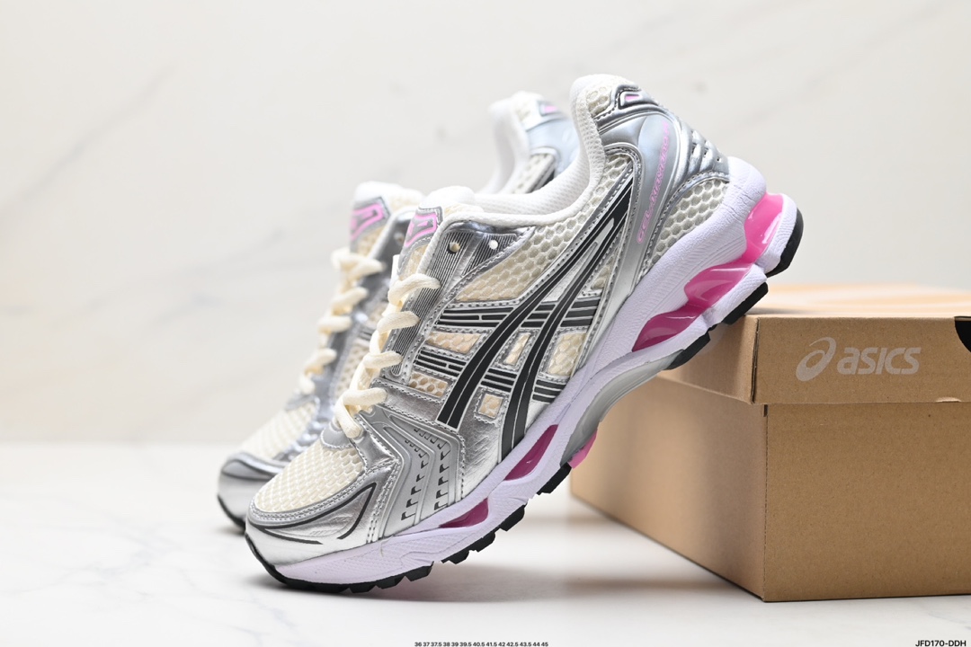 Asics Gel-Kayano 14 版本 银灰绿 亚瑟士运动休闲透气专业跑鞋 1201A019-006