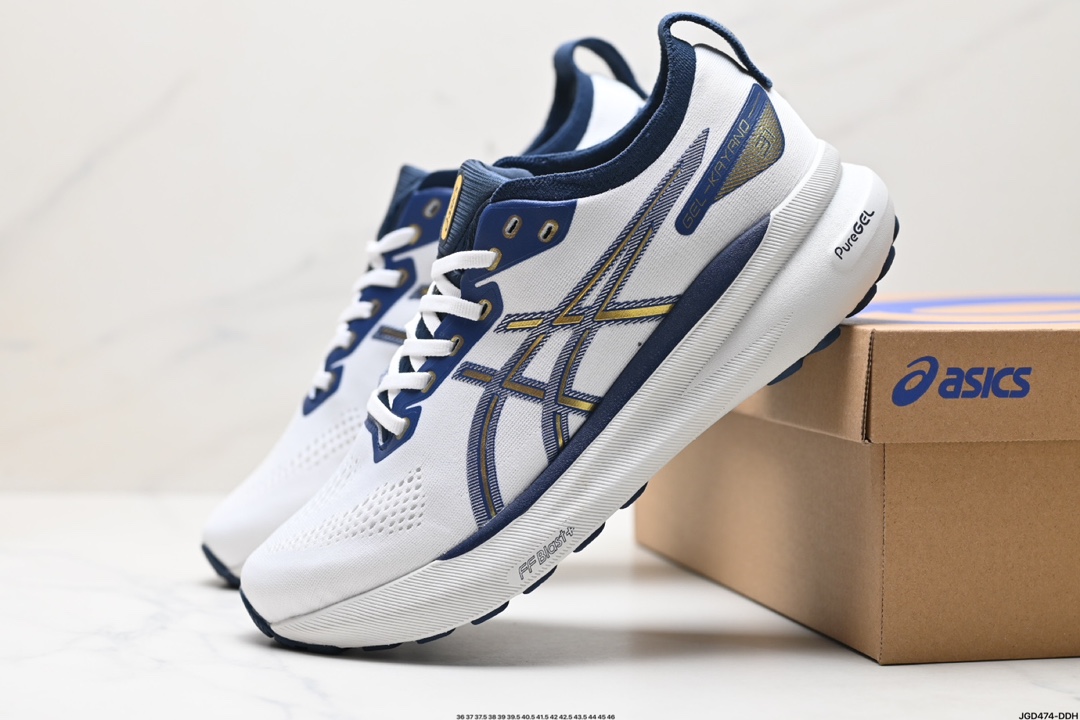 瑟亚士Asics Gel-Kayano 31 PLATINUM 亚卡诺31低代帮专业有氧轻超量休闲动运全能慢鞋跑 1011B995-021