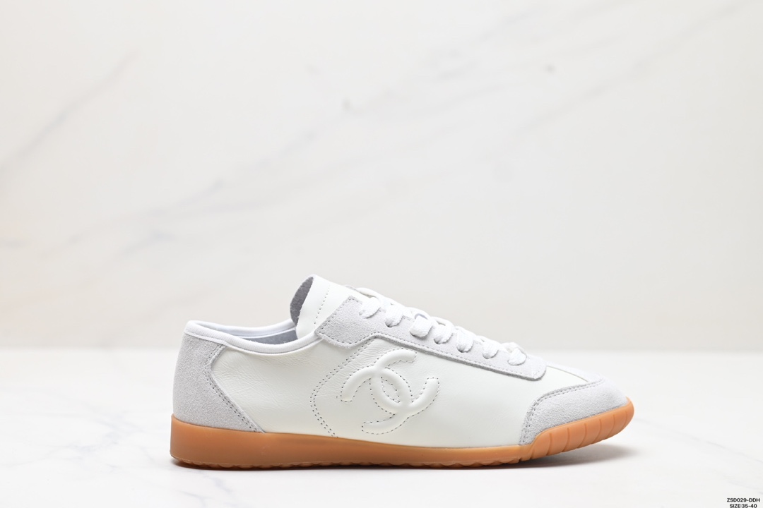 Chanel Skateboard Shoes Casual Shoes Calfskin Cowhide Low Tops