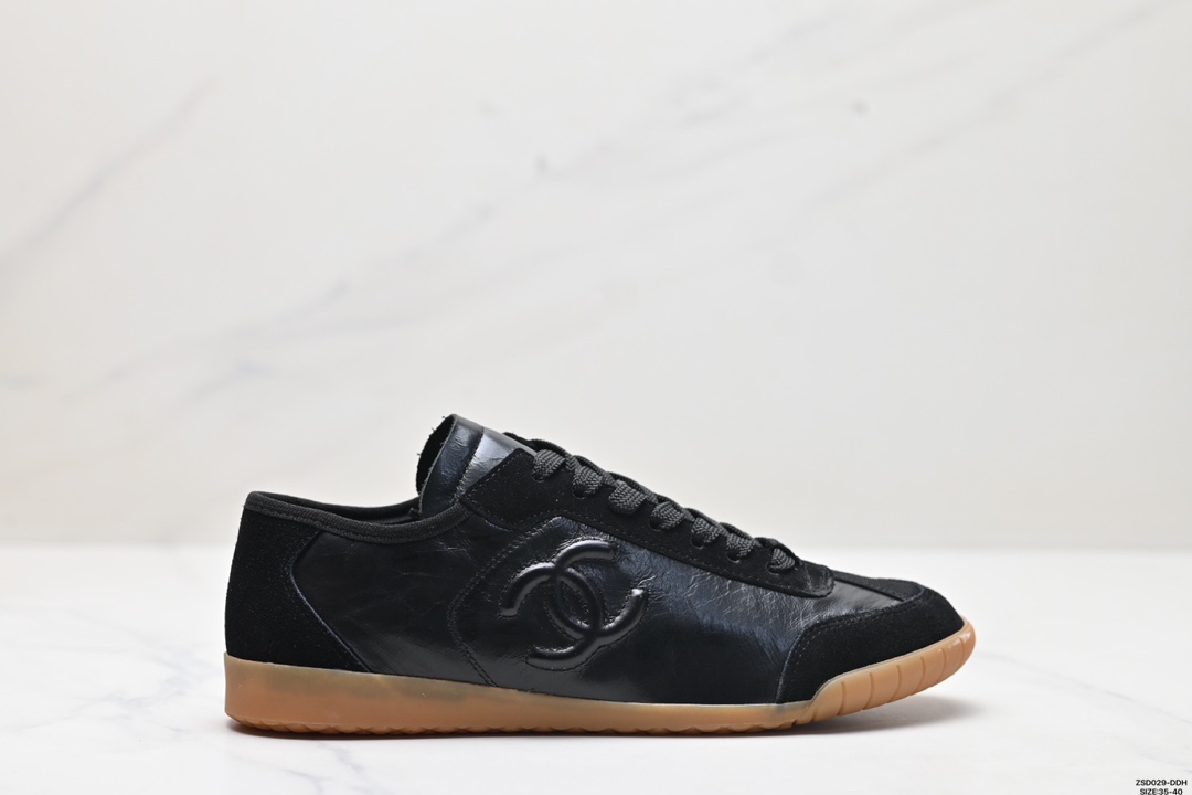 Chanel Skateboard Shoes Casual Shoes Calfskin Cowhide Low Tops