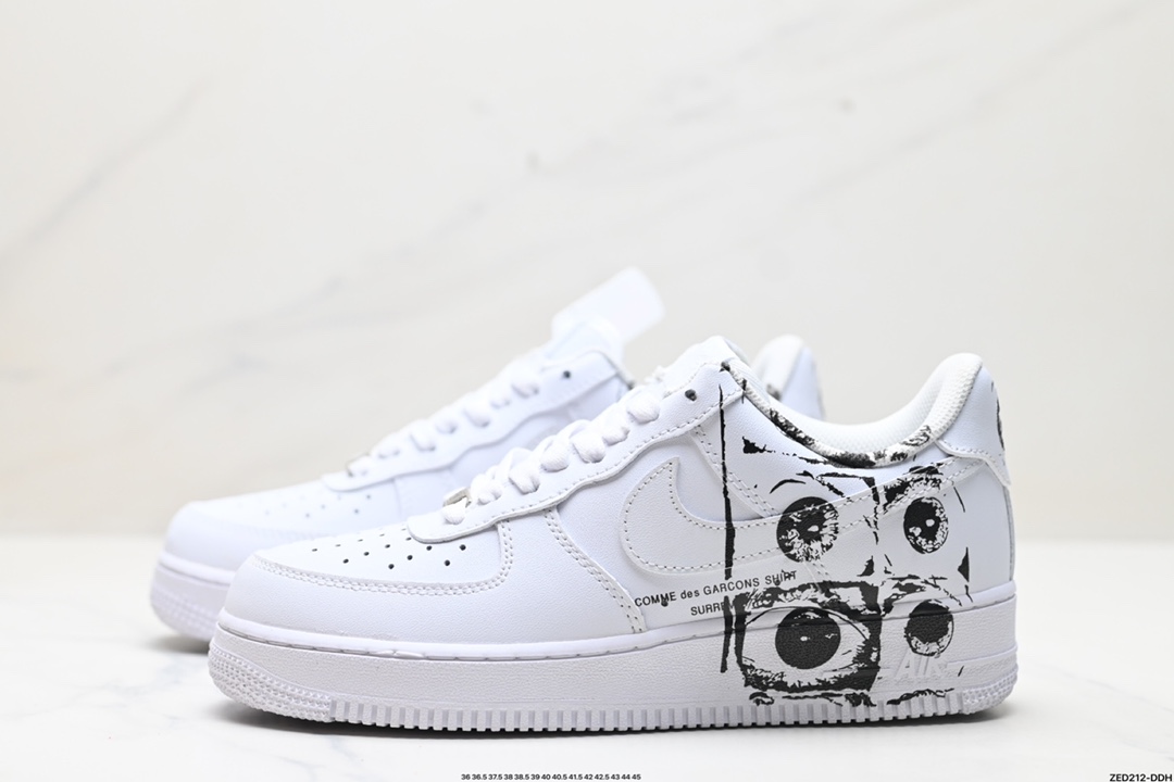 NIKE AIR FORCE 1‘07 原楦头原纸板 打造纯正低帮空军版型 923044-100