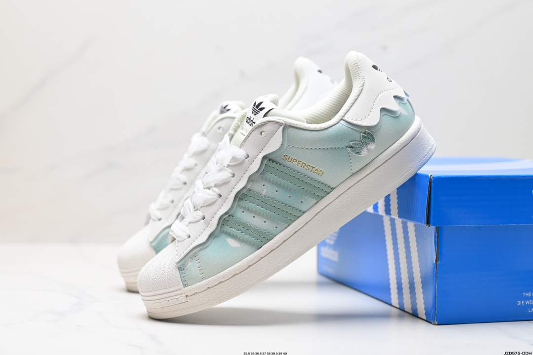 阿迪达斯Adidas三叶草 Originals Superstar贝壳头系列低帮经典百搭休闲运动板鞋 HQ6668