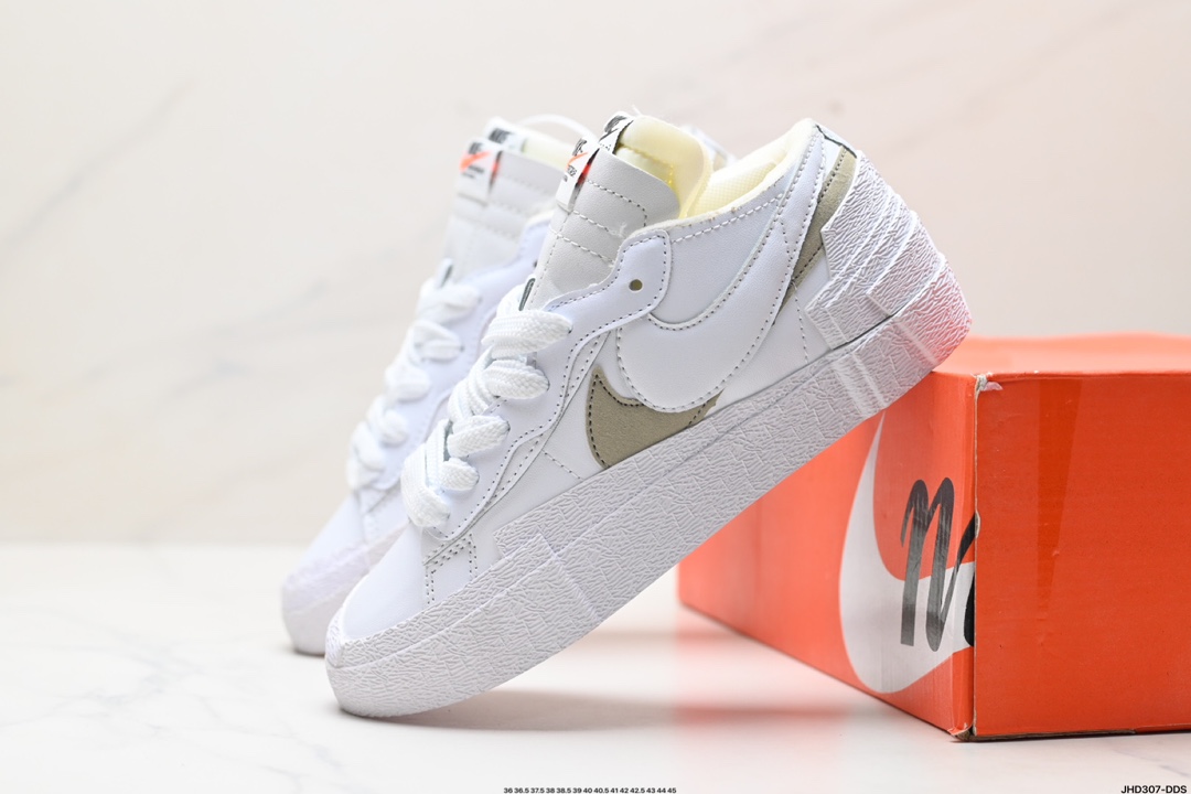 Sacai x Nike Blazer Mid 经典百搭中帮开拓者休闲运动板鞋 BV0072-100