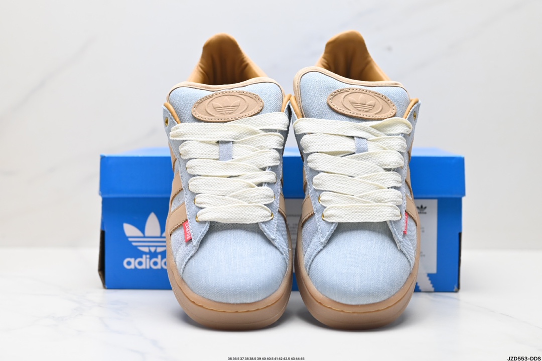 Adidas Originals Campus 00s 学院系列 面包风经典复古低帮百搭休闲运动板鞋 IH3283