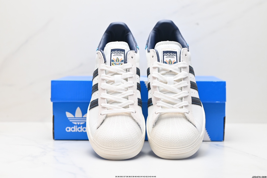 阿迪达斯Adidas三叶草 Originals Superstar Ayoon W贝壳头系列低帮经典百搭休闲运动板鞋 IE1436