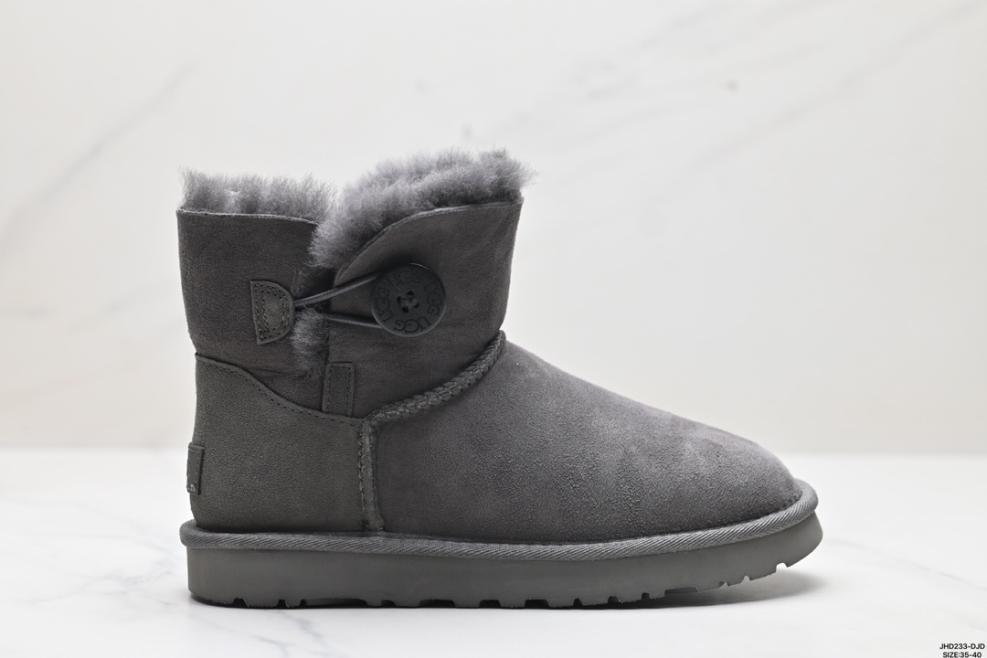 UGG Bailey Button II Boot 羊皮 保暖防滑 加绒 短中筒雪地靴