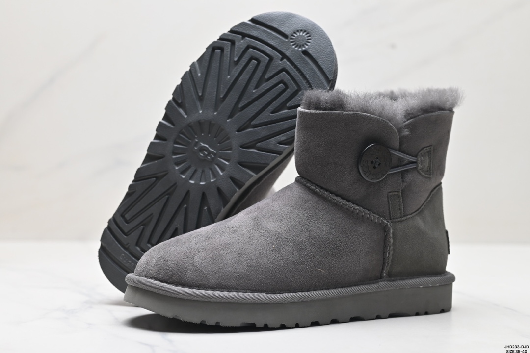 UGG Bailey Button II Boot 羊皮 保暖防滑 加绒 短中筒雪地靴