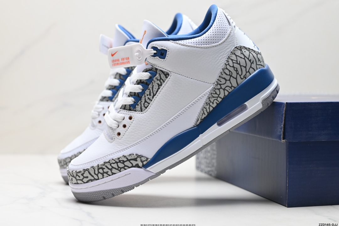 Nike Air Jordan 3 Retro皮革 潮流 防滑耐磨包裏性复古篮球鞋 CT8532-148