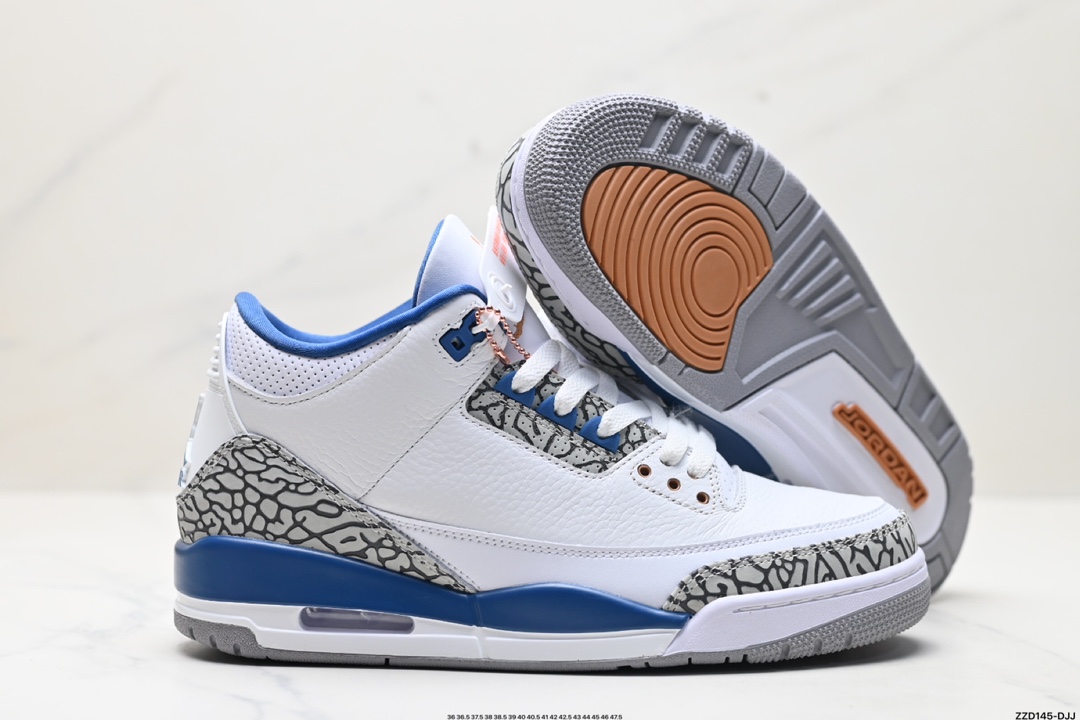 Nike Air Jordan 3 Retro皮革 潮流 防滑耐磨包裏性复古篮球鞋 CT8532-148