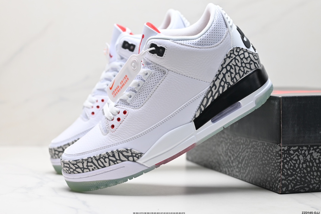 Nike Air Jordan 3 Retro皮革 潮流 防滑耐磨包裏性复古篮球鞋 CT8532-148