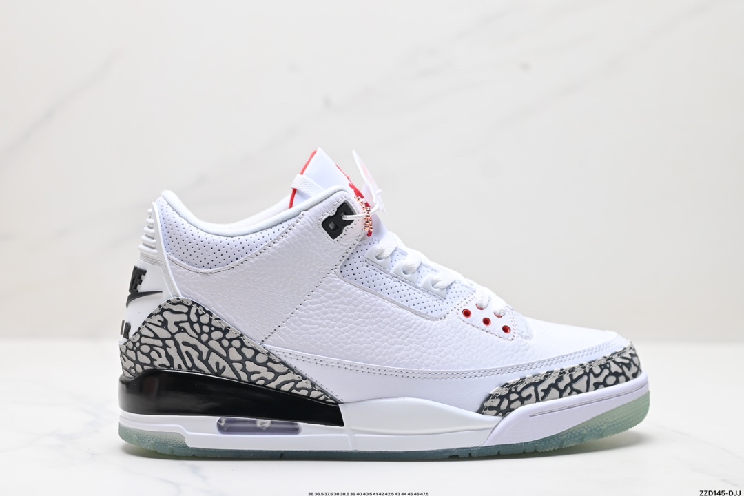 Nike Air Jordan 3 Retro皮革 潮流 防滑耐磨包裏性复古篮球鞋 CT8532-148