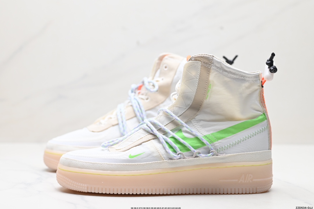 耐克NIKE Air Force 1 Hi Shell 空军一号防水机能高帮板鞋 bQ6096-002