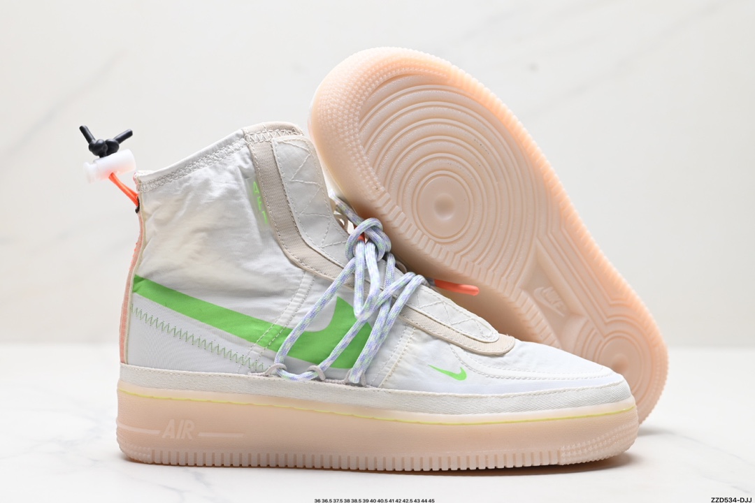 耐克NIKE Air Force 1 Hi Shell 空军一号防水机能高帮板鞋 bQ6096-002