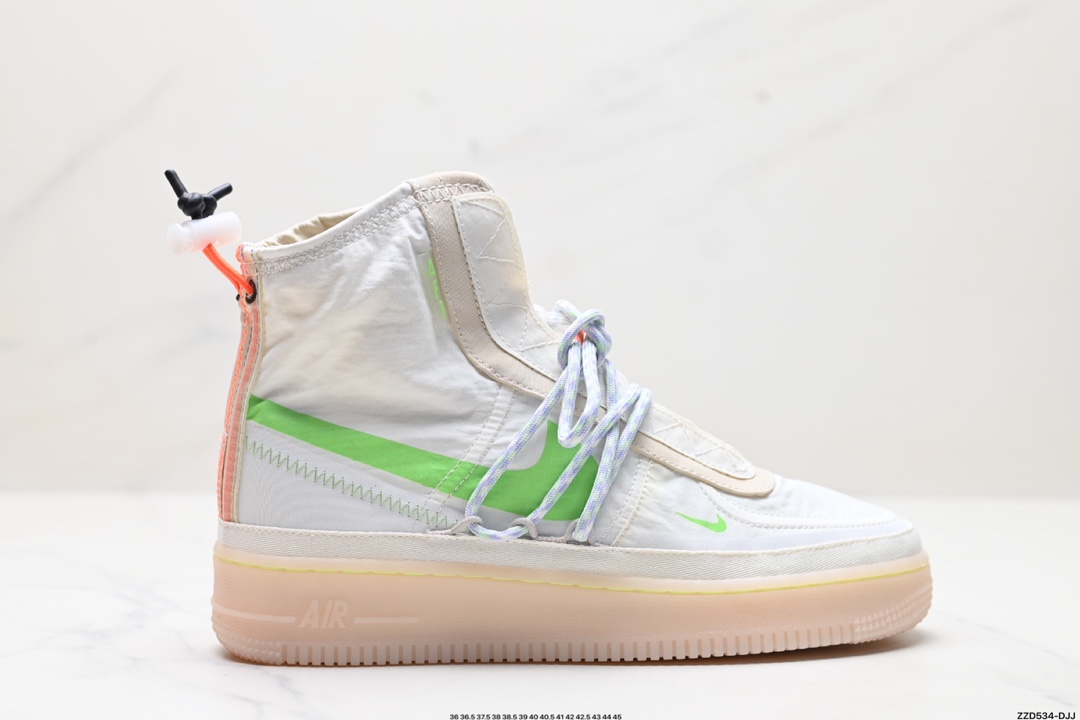 耐克NIKE Air Force 1 Hi Shell 空军一号防水机能高帮板鞋 bQ6096-002