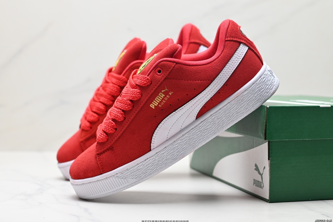 Puma Ferrari Suede XL复古单品 彪马 防滑耐磨低帮德训板鞋 380220-02